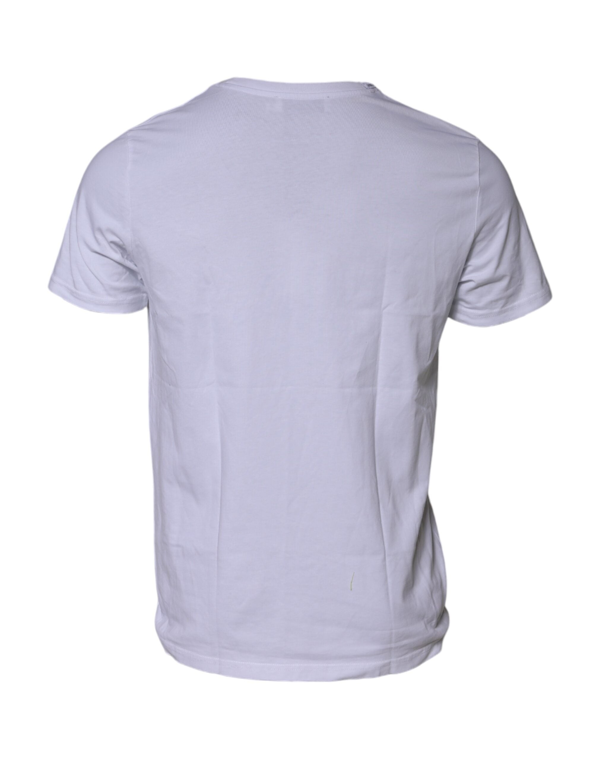 Dolce & Gabbana White DG Logo Print Short Sleeves Men's T-shirt (Pre-Owned)