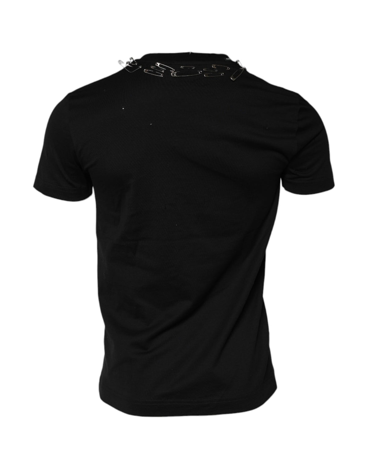 Dolce & Gabbana Black Logo Embellish Short Sleeves Men's T-shirt (Pre-Owned)