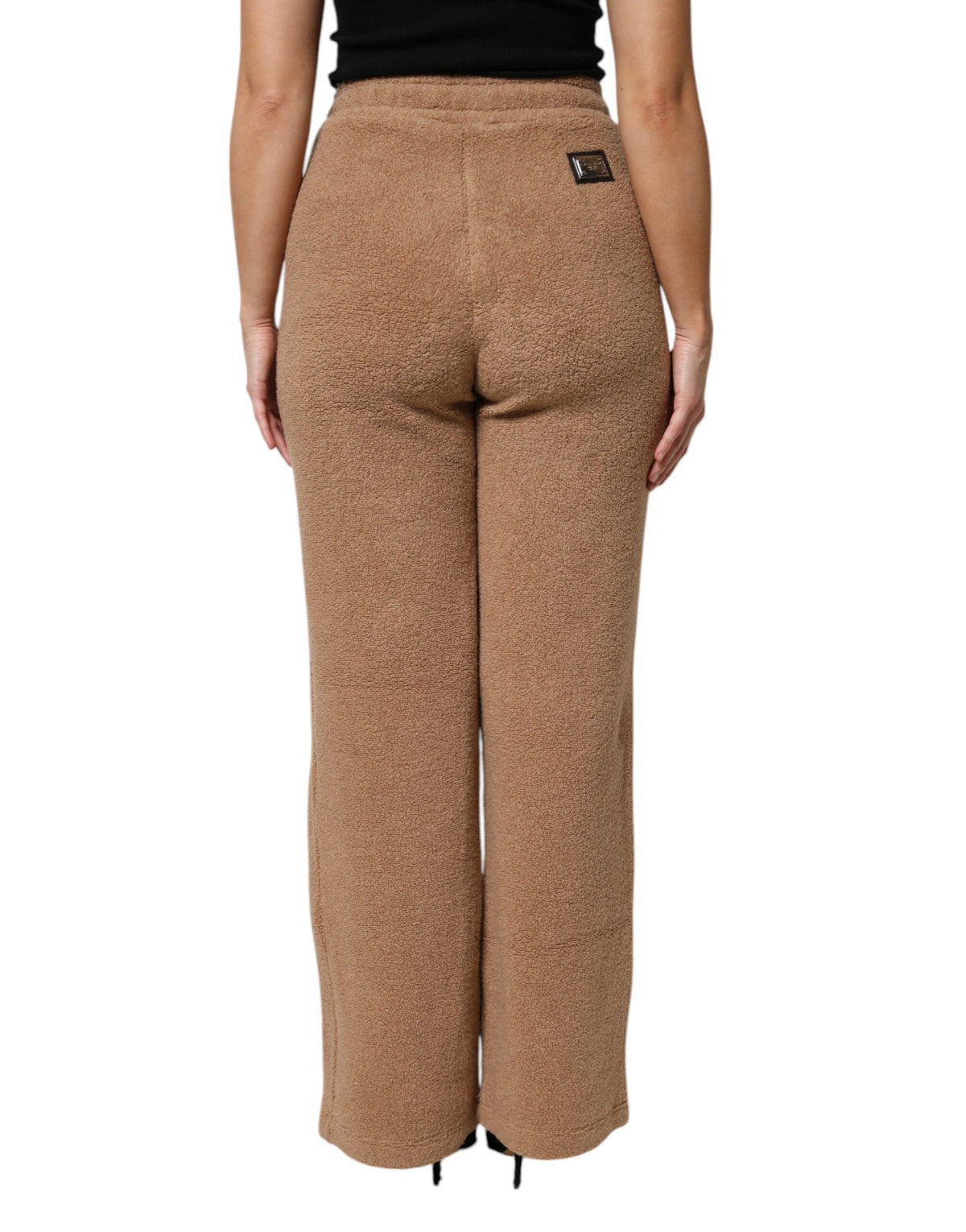 Dolce & Gabbana Brown Logo Plaque SweatWomen's Straight Women's Pants (Pre-Owned)