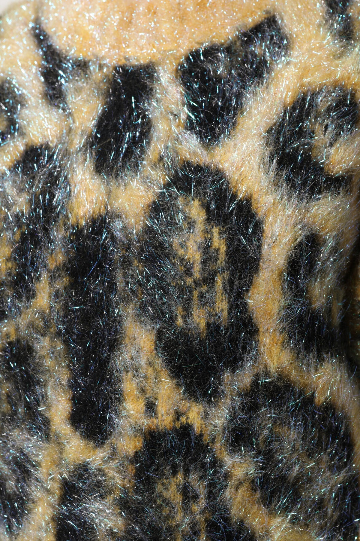 Dolce & Gabbana Multicolor Leopard Mohair Crew Neck Women's Sweater