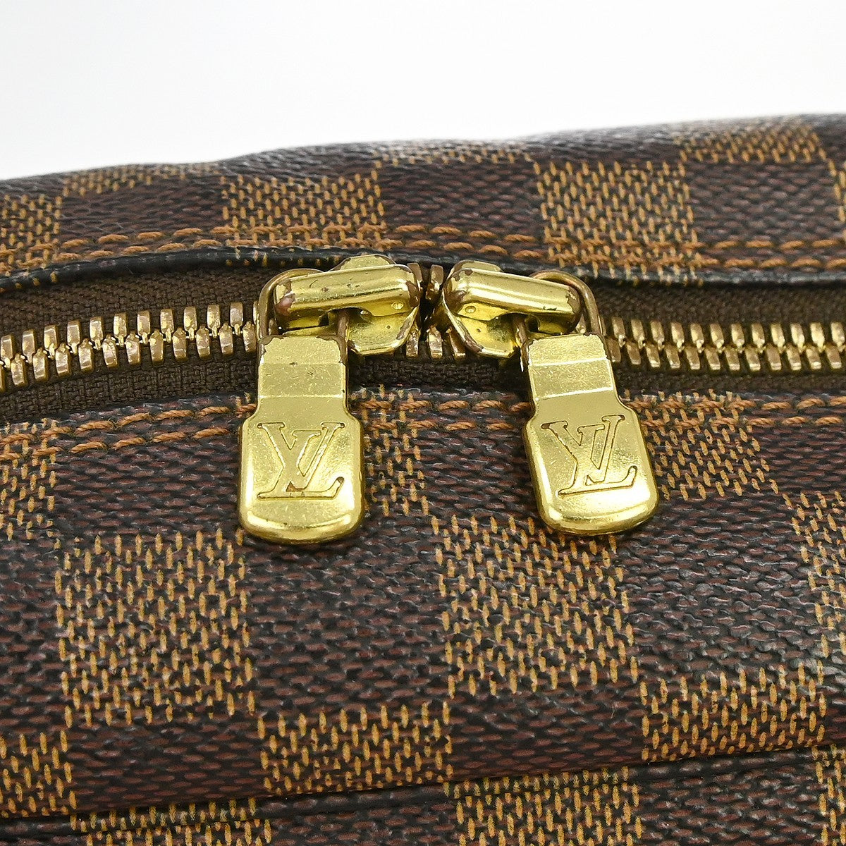 Louis Vuitton Naviglio Damier Brown Canvas Shoulder Bag Bag (Pre-Owned)