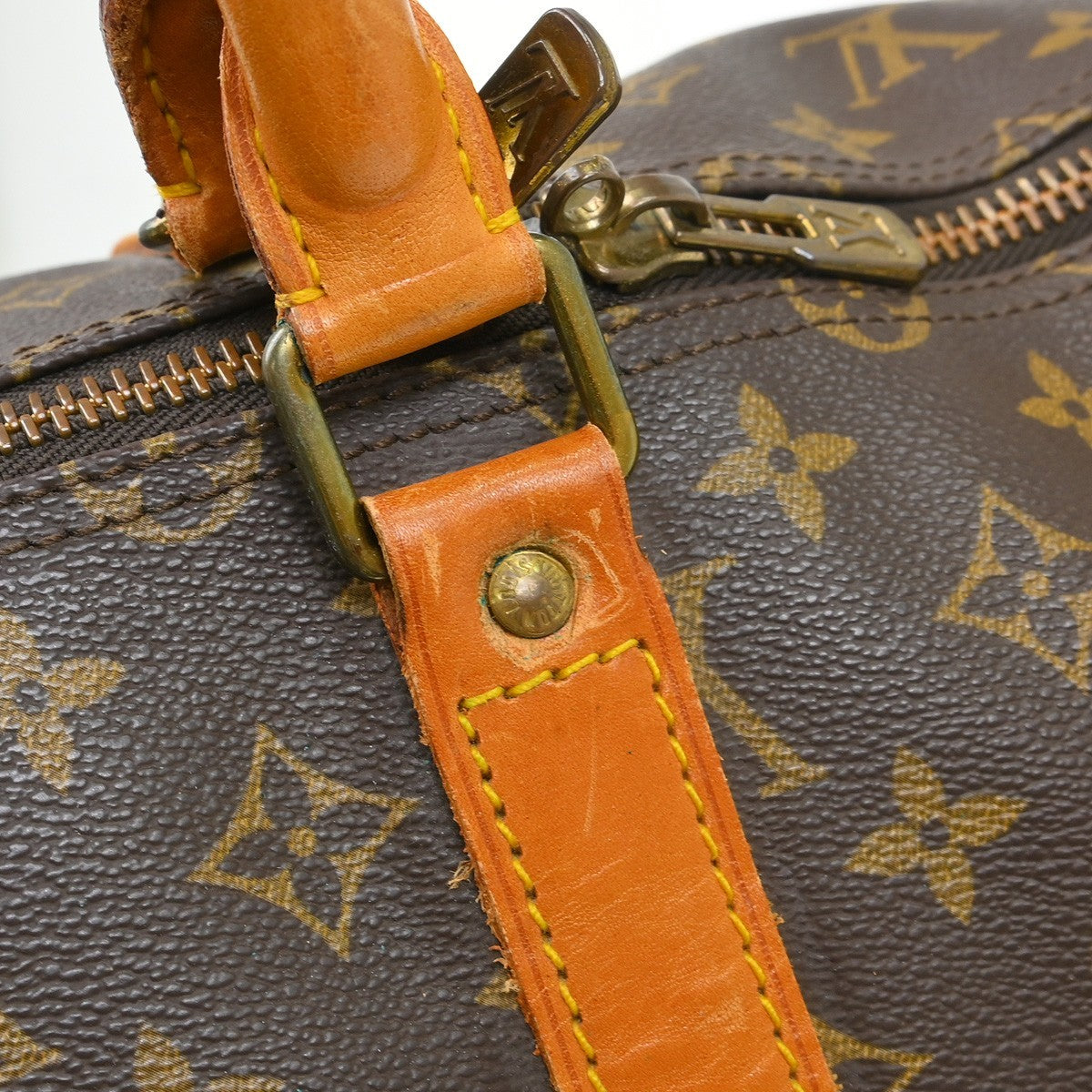 Louis Vuitton Keepall Monogram Canvas Brown Canvas Travel Bag Bag (Pre-Owned)