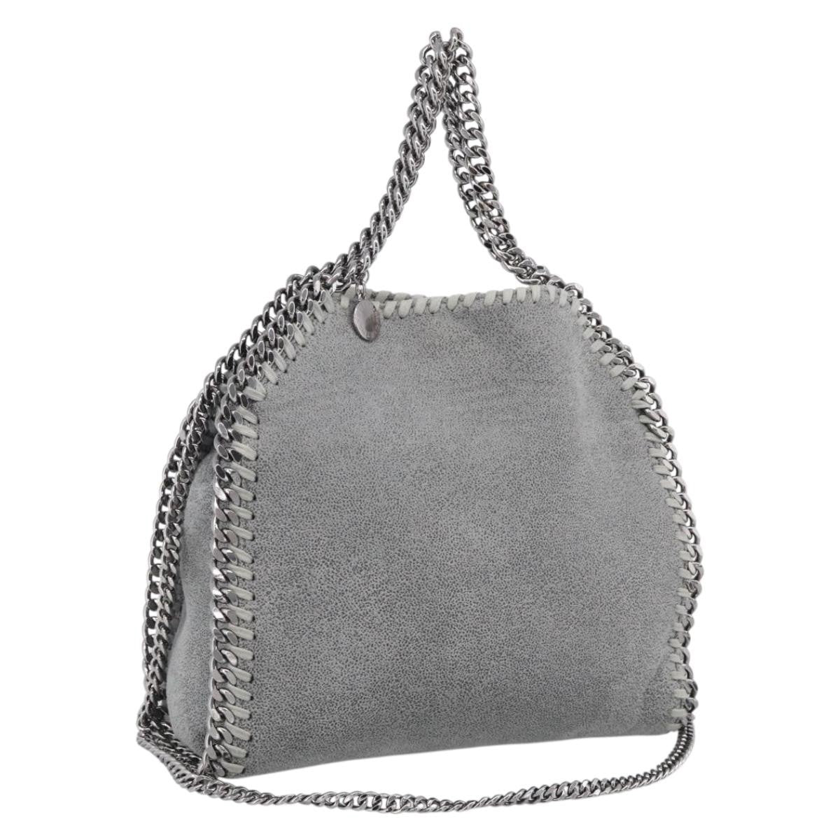Stella Mccartney Falabella Tote Suede Gray Suede Crossbody Bag Bag (Pre-Owned)