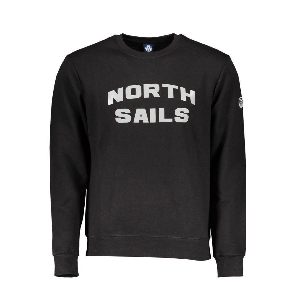 North Sails Black Cotton Men Men's Sweater