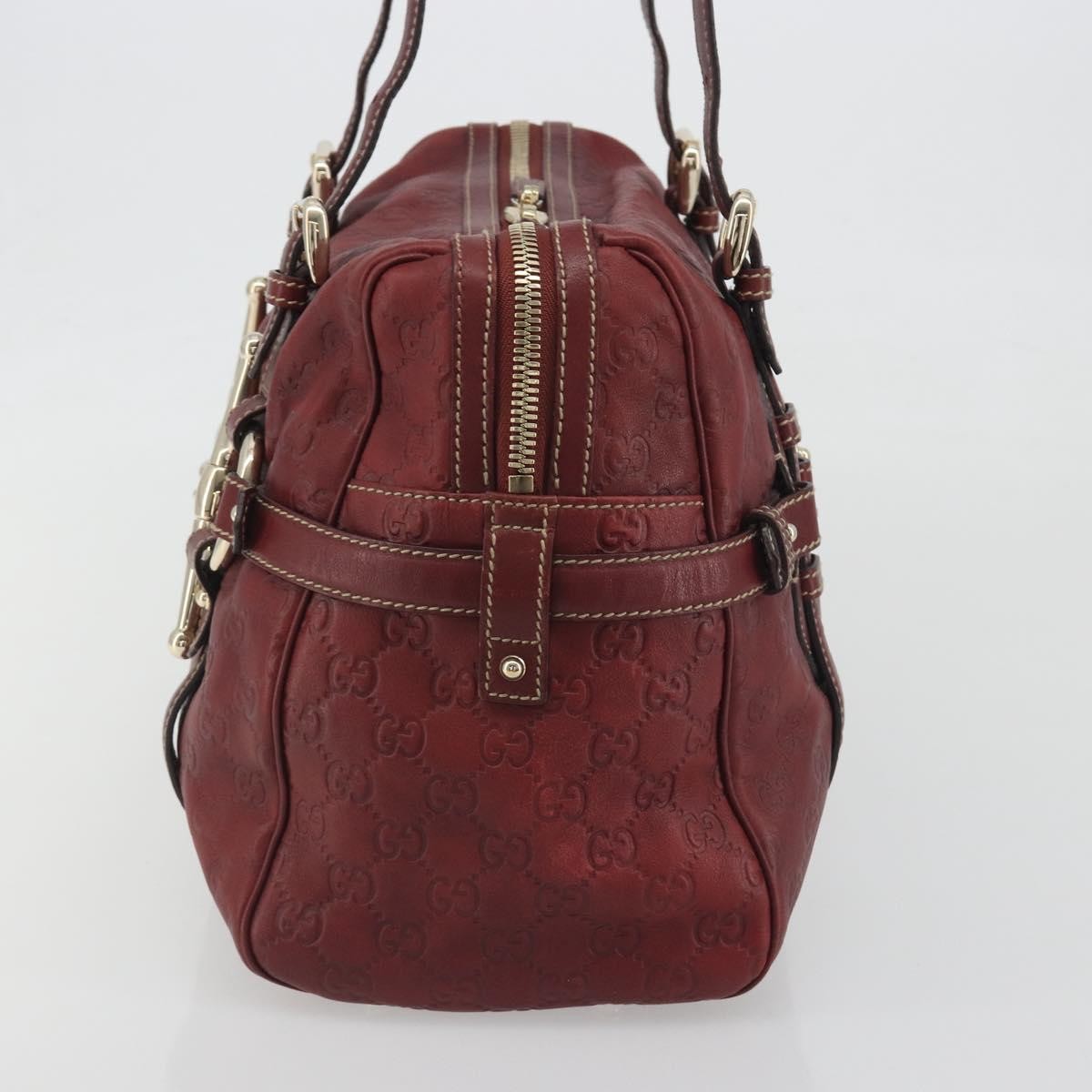 Gucci 85Th Anniversary Boston Guccissima Leather Red Leather Shoulder Bag Bag (Pre-Owned)