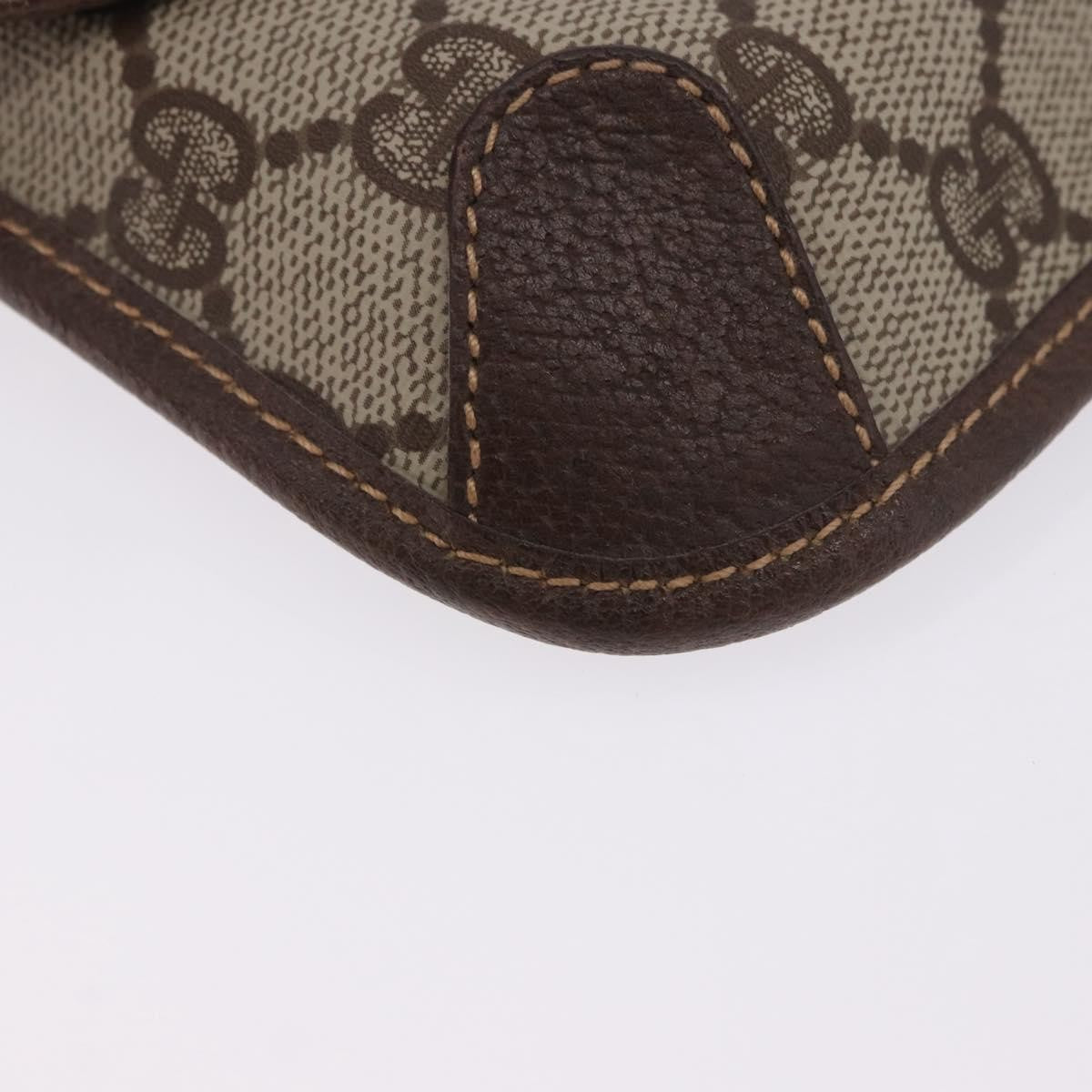 Gucci Sherry Line Canvas Beige Pvc Clutche & Pouche Bag (Pre-Owned)