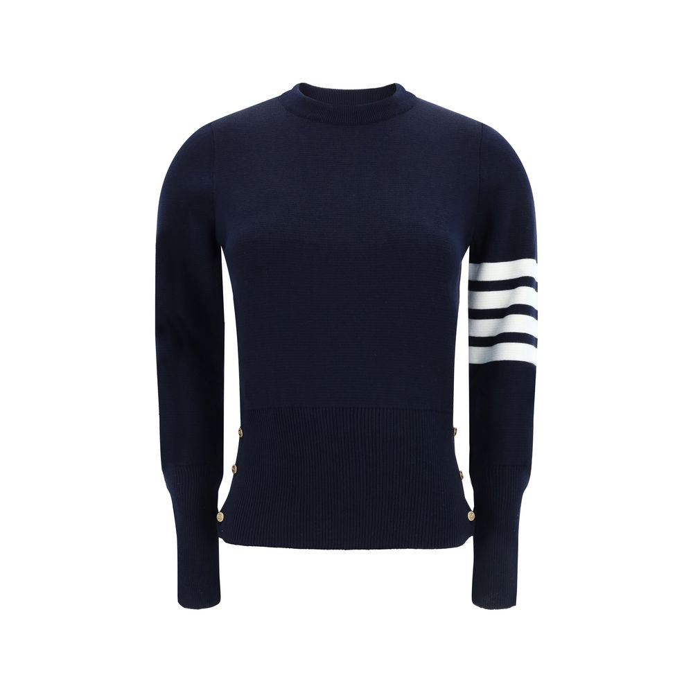 Thom Browne Blue Wool Oves Aries Women's Sweatshirt