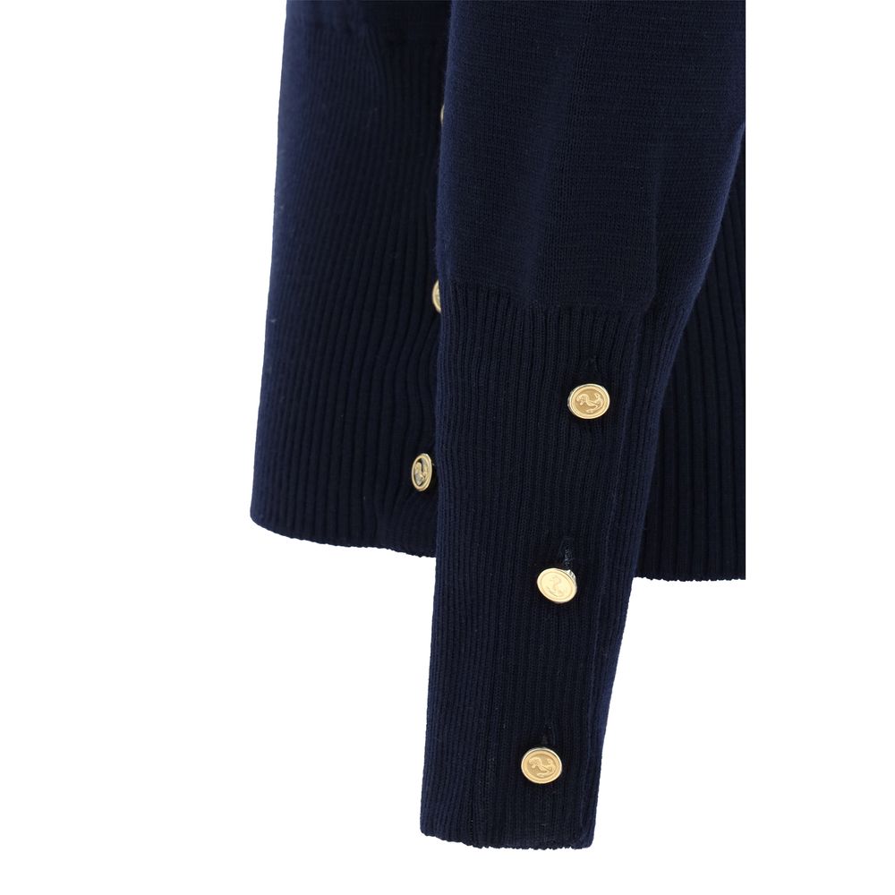 Thom Browne Blue Wool Oves Aries Women's Sweatshirt