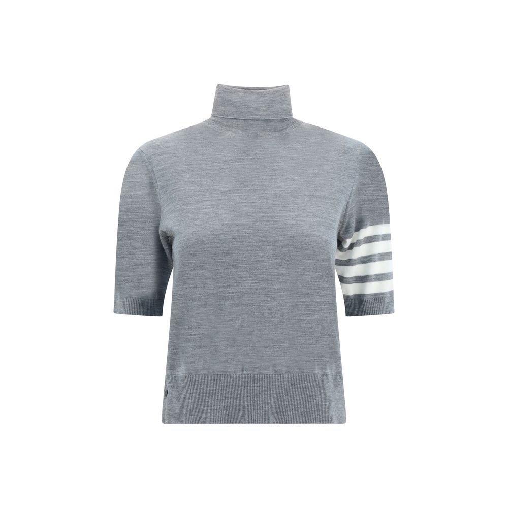 Thom Browne Gray Polyamide Women's Turtleneck