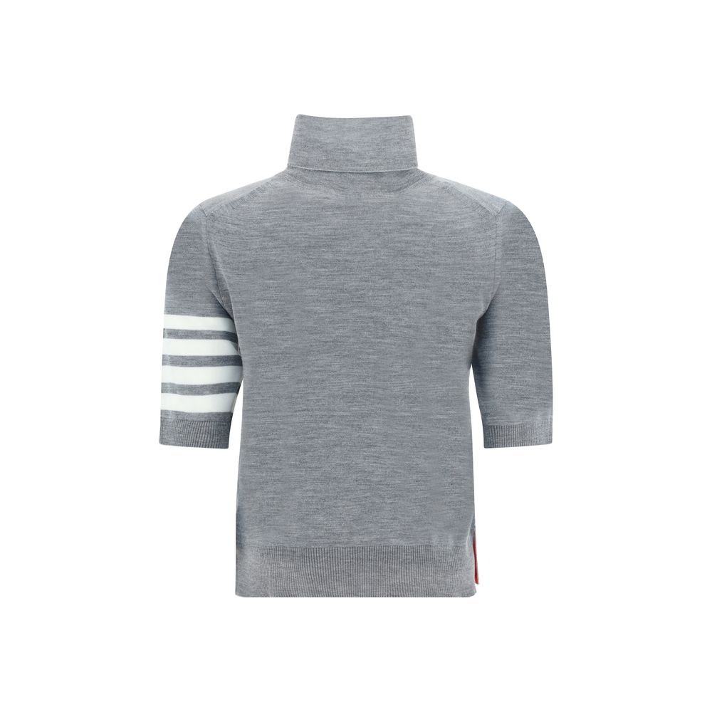 Thom Browne Gray Polyamide Women's Turtleneck
