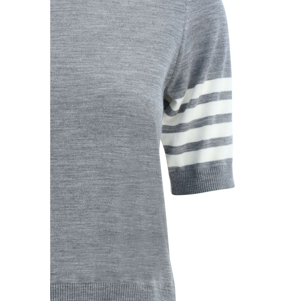 Thom Browne Gray Polyamide Women's Turtleneck