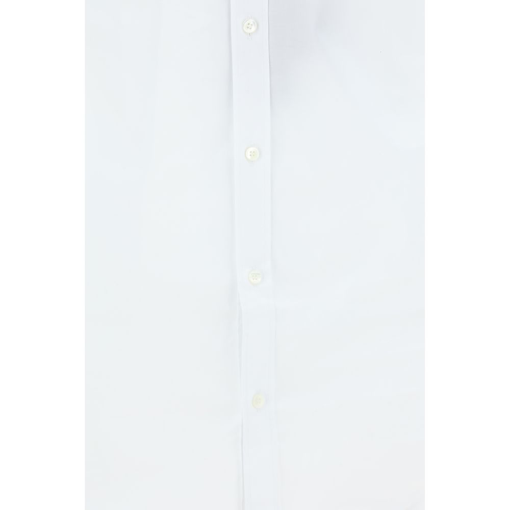 Dolce & Gabbana White Elastane Dress Men's Shirt