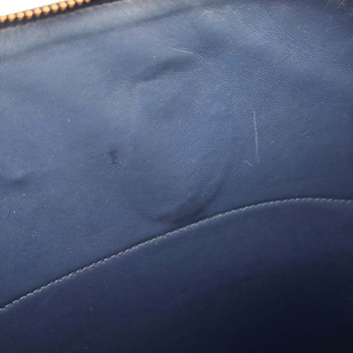 Hermes Bolide Ardenne Blue Leather Handbag (Pre-Owned)