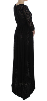 Dolce & Gabbana Elegant Floral Ricamo Maxi Women's Dress