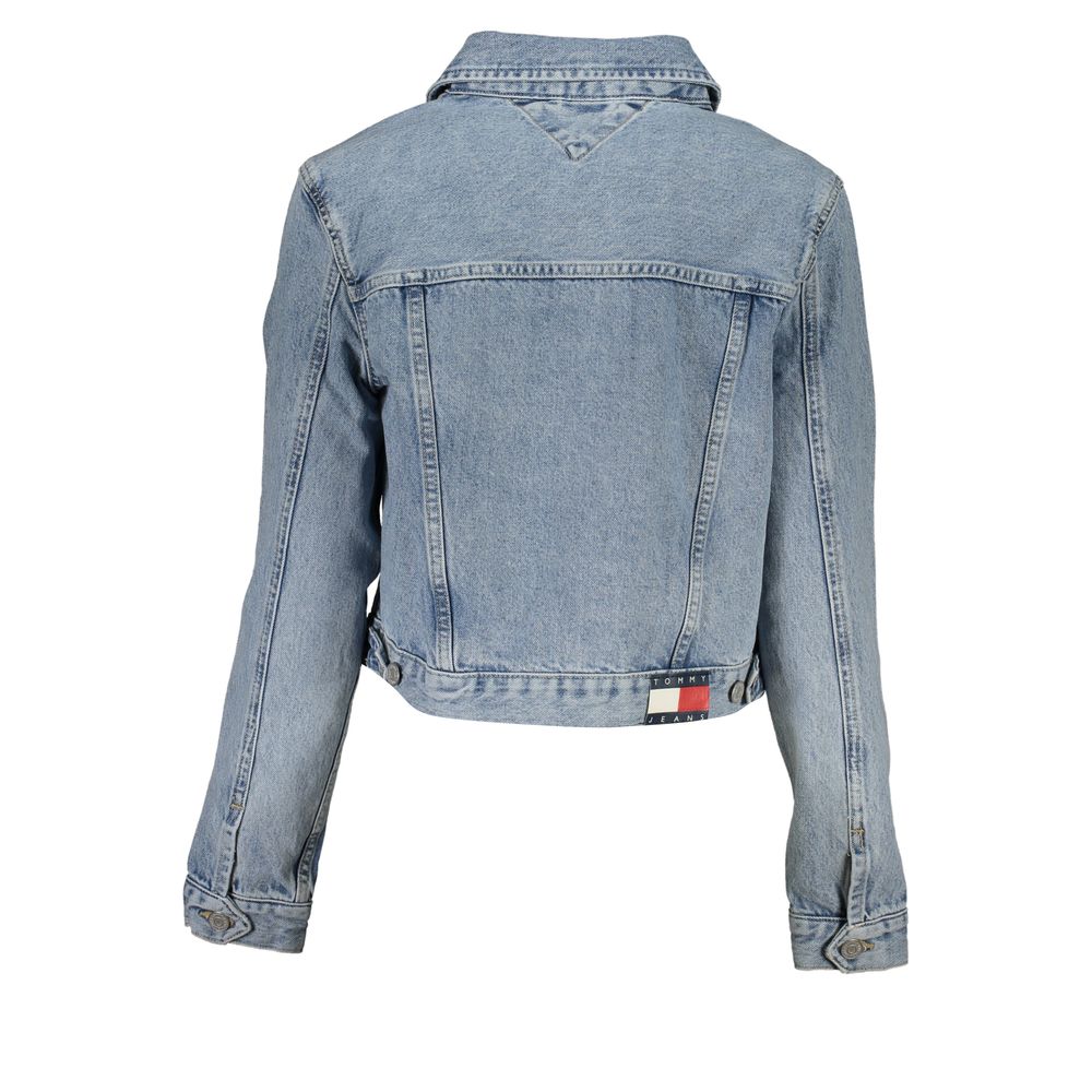 Tommy Hilfiger Light Blue Cotton Women Women's Jacket