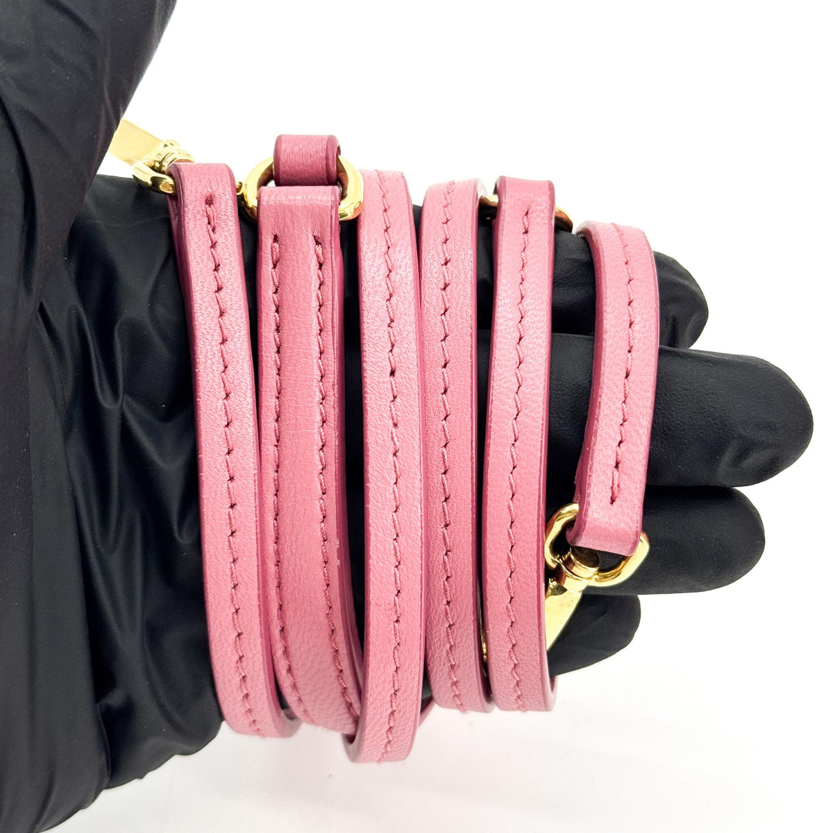 Miu Miu Wander Hobo Matelasse Satin Pink Leather Shoulder Bag Bag (Pre-Owned)