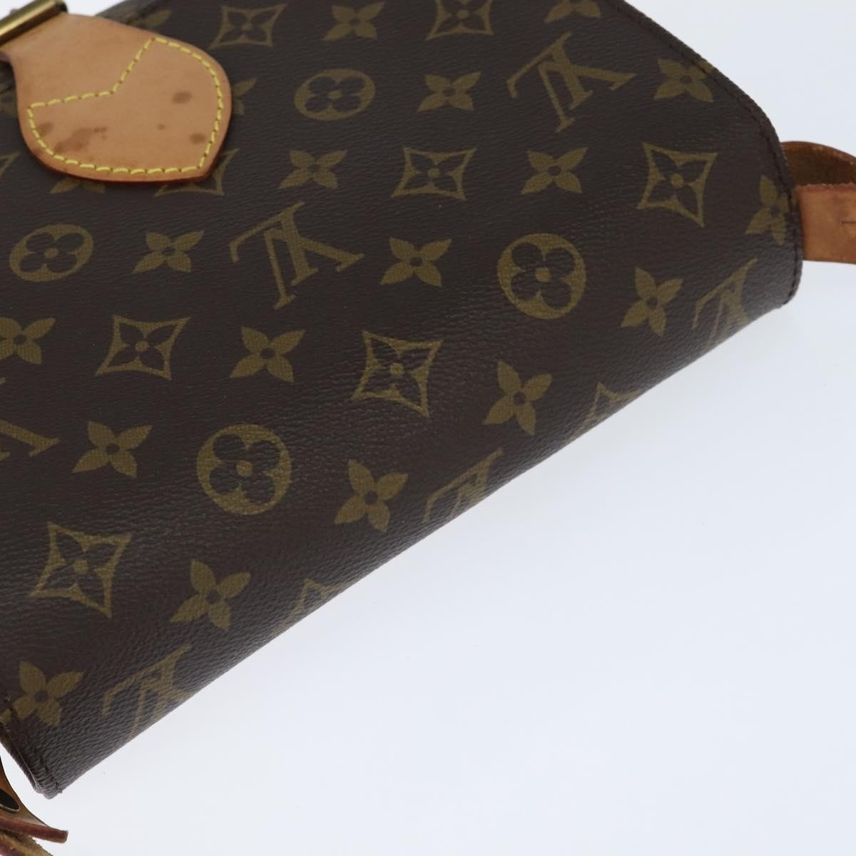 Louis Vuitton Cartouchiere Monogram Canvas Brown Canvas Shoulder Bag Bag (Pre-Owned)