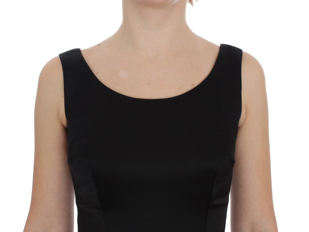 Dolce & Gabbana Black Gray Sheath Gown Full Length Women's Dress