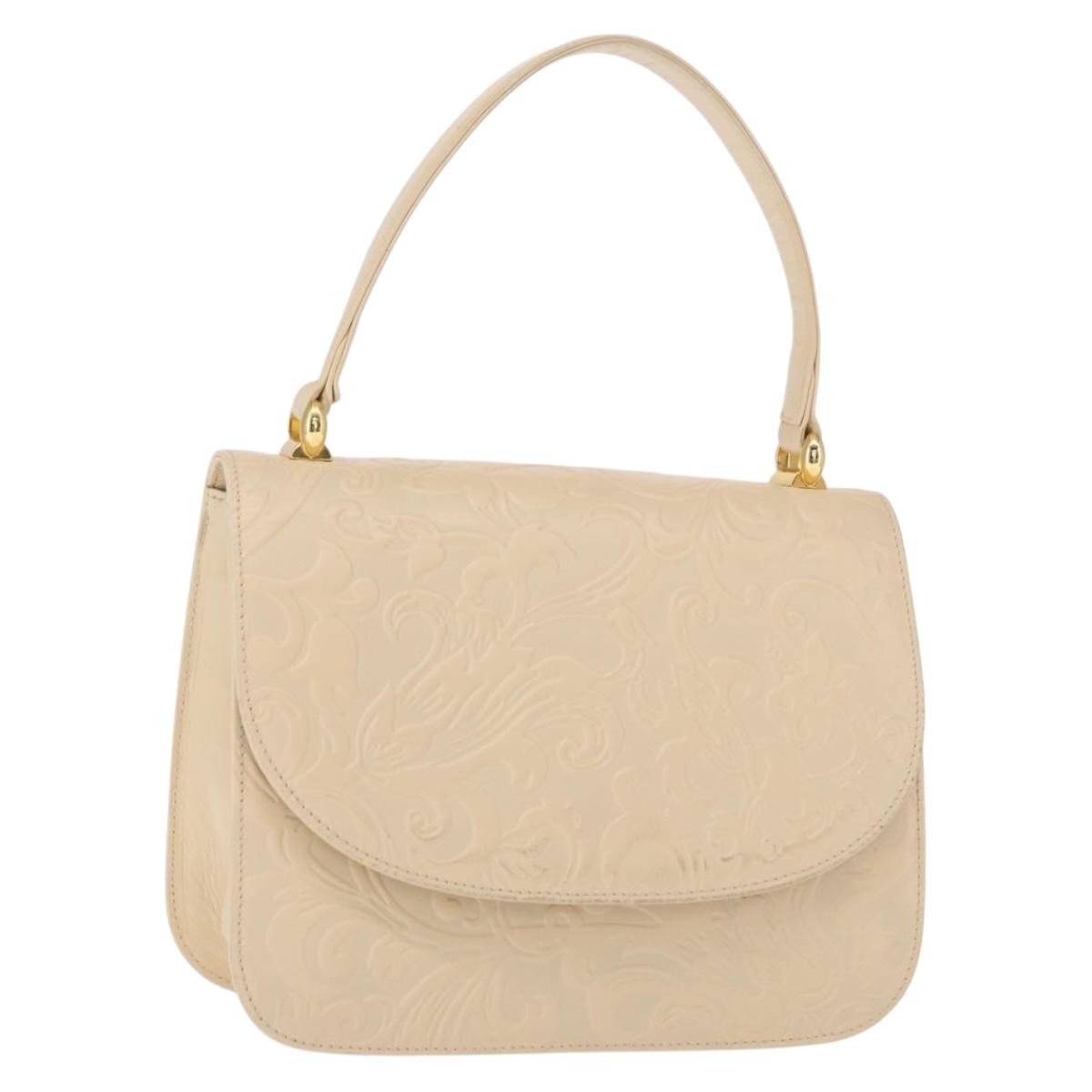 Balenciaga Vintage Leather Beige Leather Handbag (Pre-Owned)