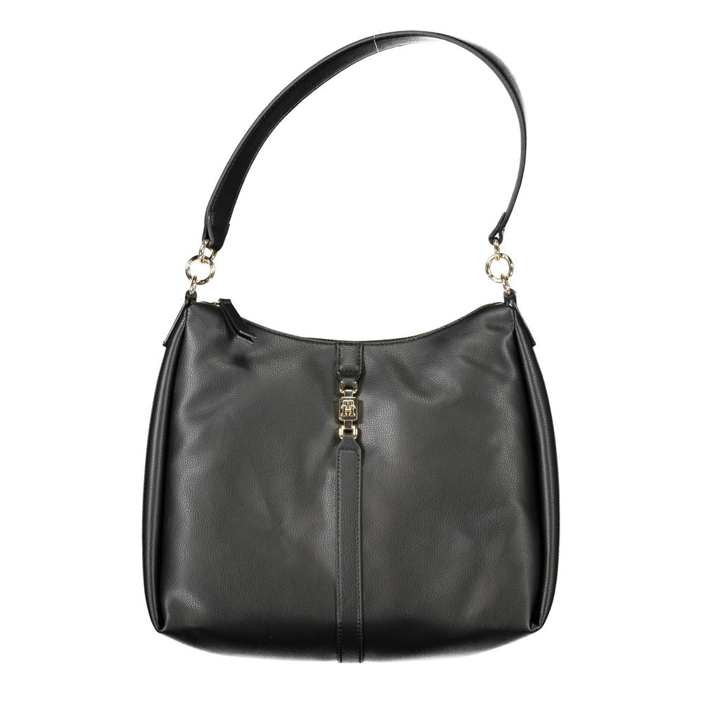 Tommy Hilfiger Black Polyester Women Shoulder Women's Bag
