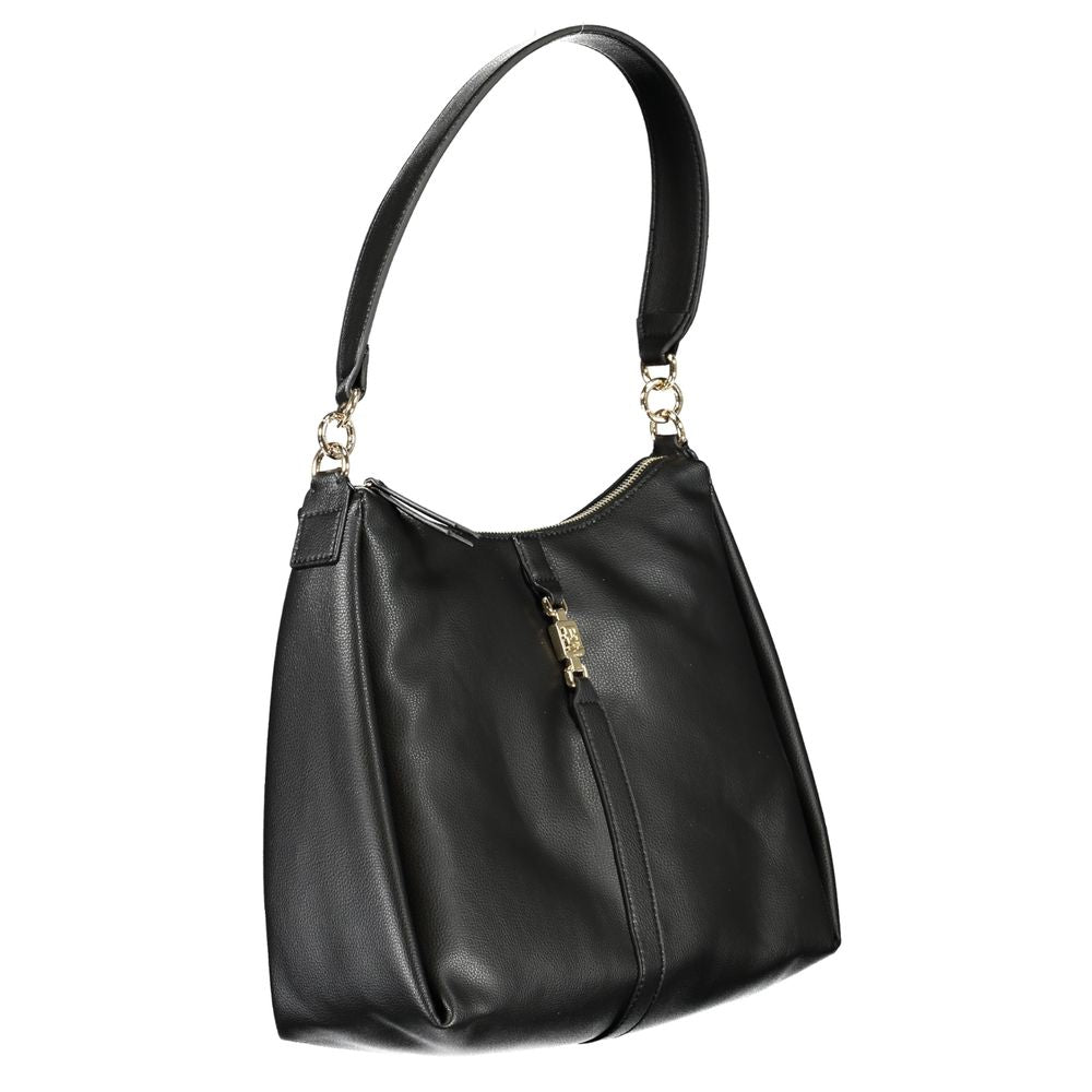 Tommy Hilfiger Black Polyester Women Shoulder Women's Bag
