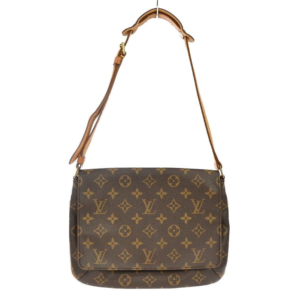 Louis Vuitton Musette Tango Monogram Canvas Brown Canvas Shoulder Bag Bag (Pre-Owned)