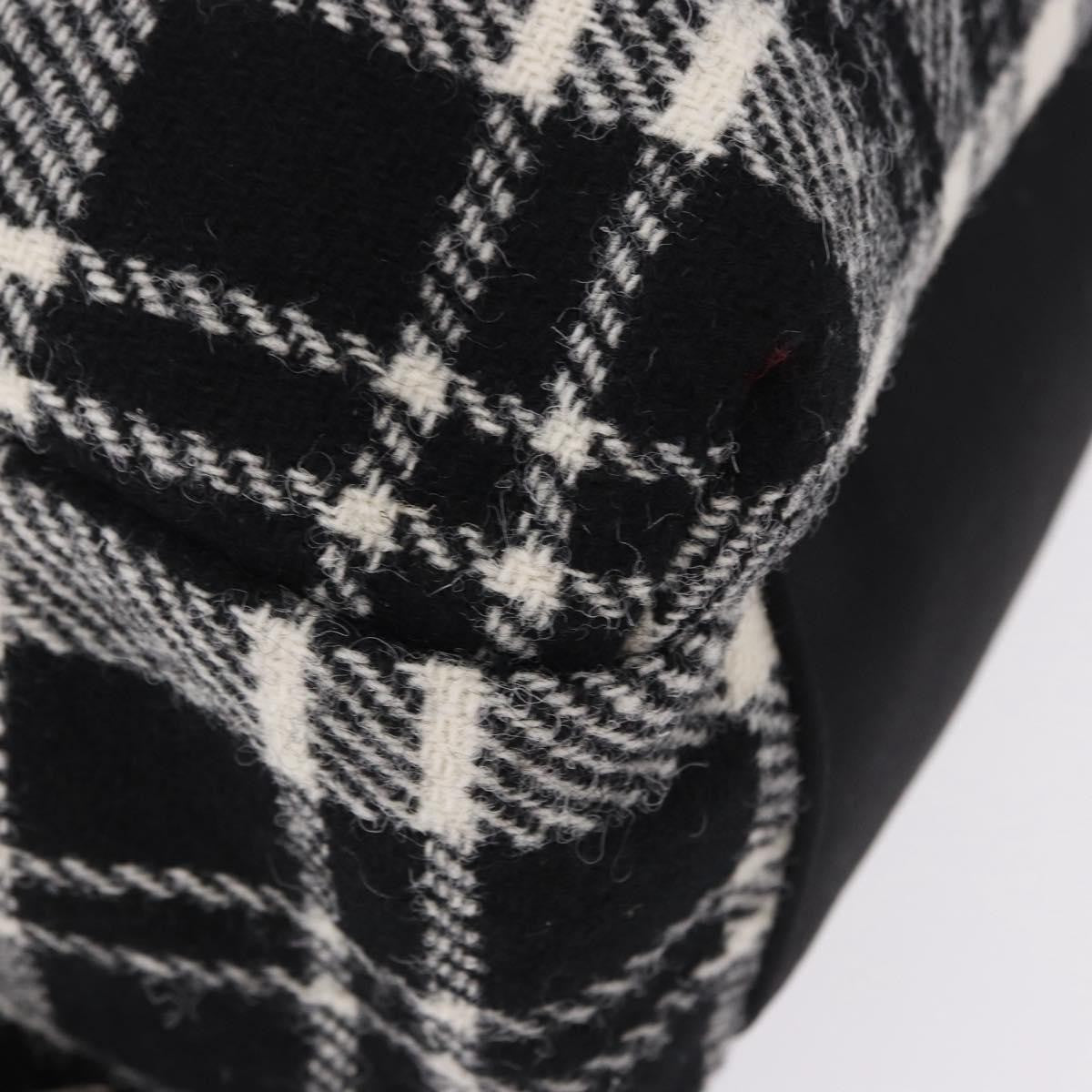 Saint Laurent City Printed Wool Black Wool Backpack Bag (Pre-Owned)