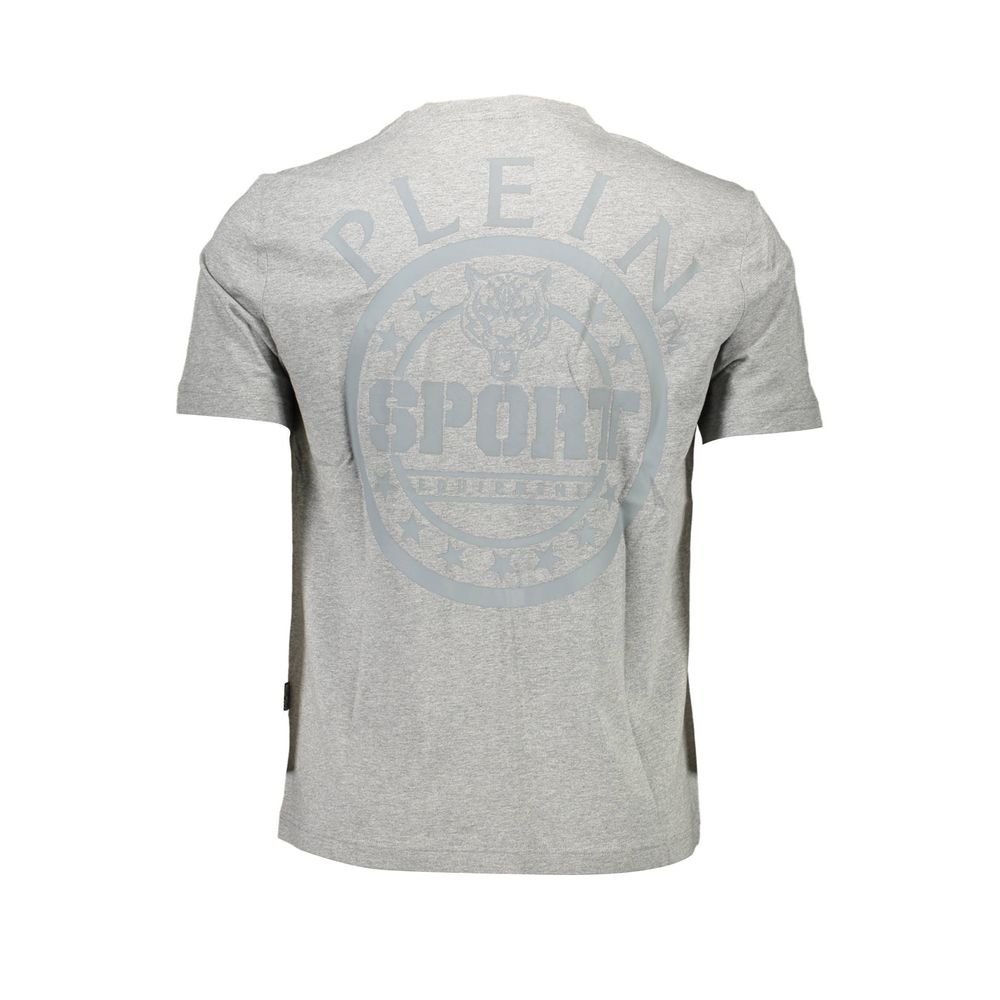 Plein Sport Grigio Cotton Men Men's T-Shirt