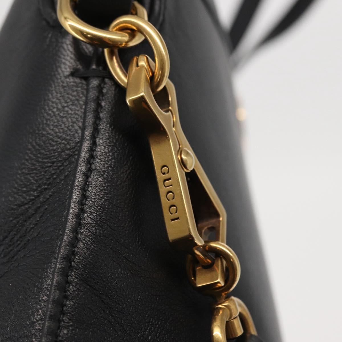 Gucci Linea Matisse Interlocking G Top Handle Tote Leather Black Leather Shoulder Bag Bag (Pre-Owned)