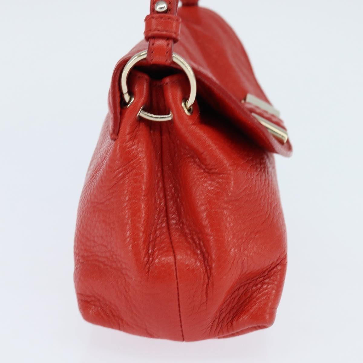 Chloe Lily Leather Red Leather Shoulder Bag Bag (Pre-Owned)