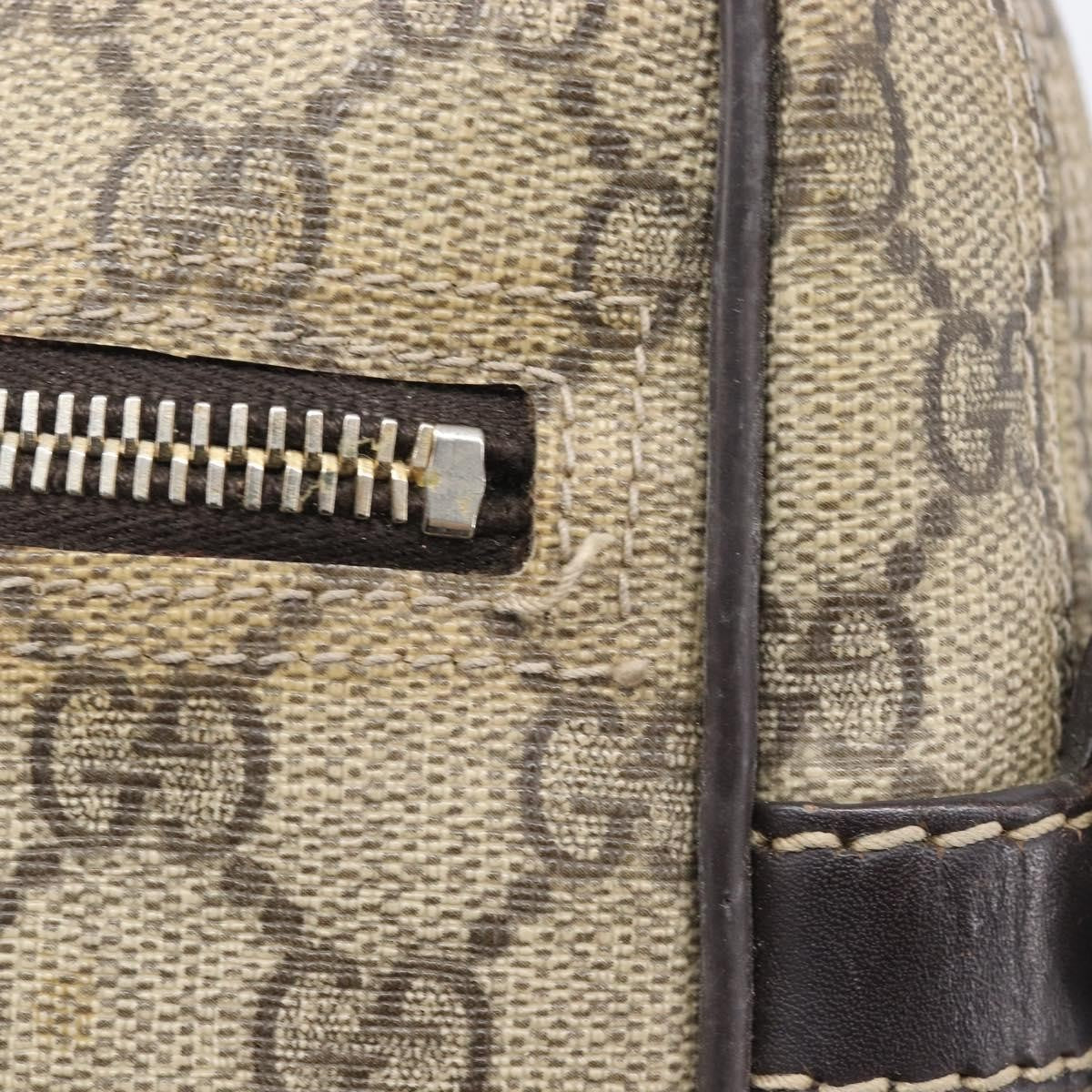 Gucci Front Zip Pocket Messenger Gg Coated Canvas Beige Canvas Shoulder Bag Bag (Pre-Owned)