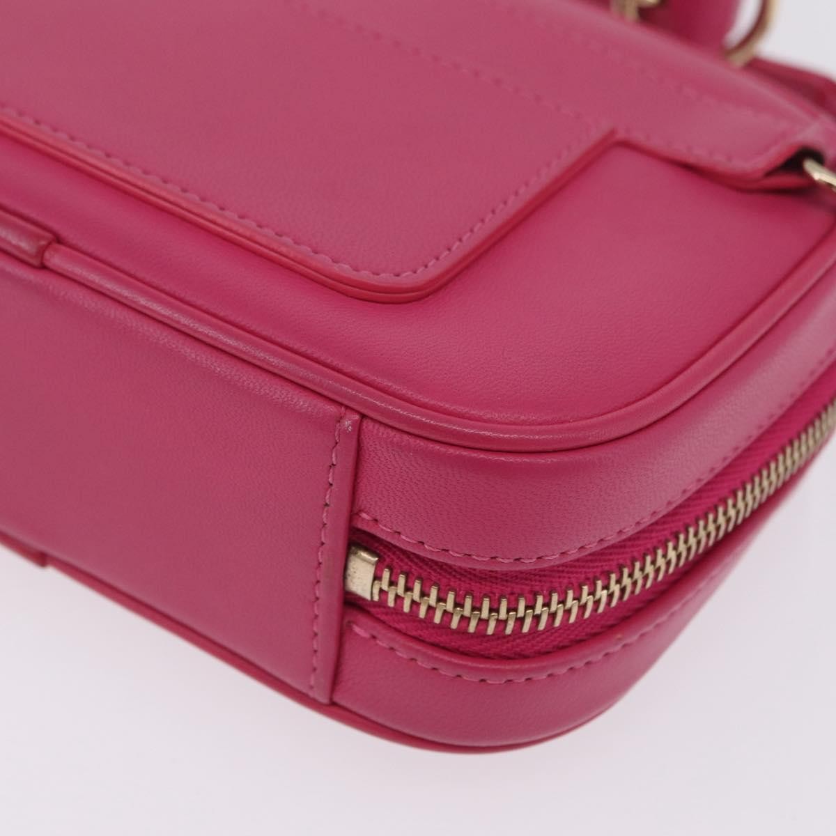 Chanel Cc Mania Camera Lambskin Pink Leather Handbag (Pre-Owned)