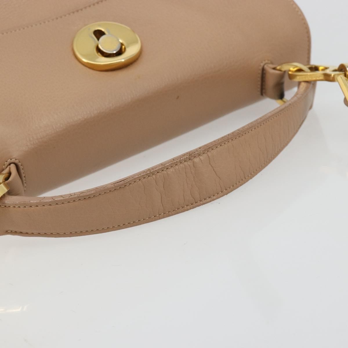 Saint Laurent Muse Two Leather Beige Leather Handbag (Pre-Owned)