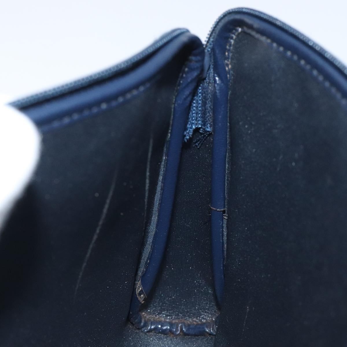 Christian Dior Vintage Trotter Embroidered Diorissimo Canvas Navy Canvas Clutche & Pouche Bag (Pre-Owned)