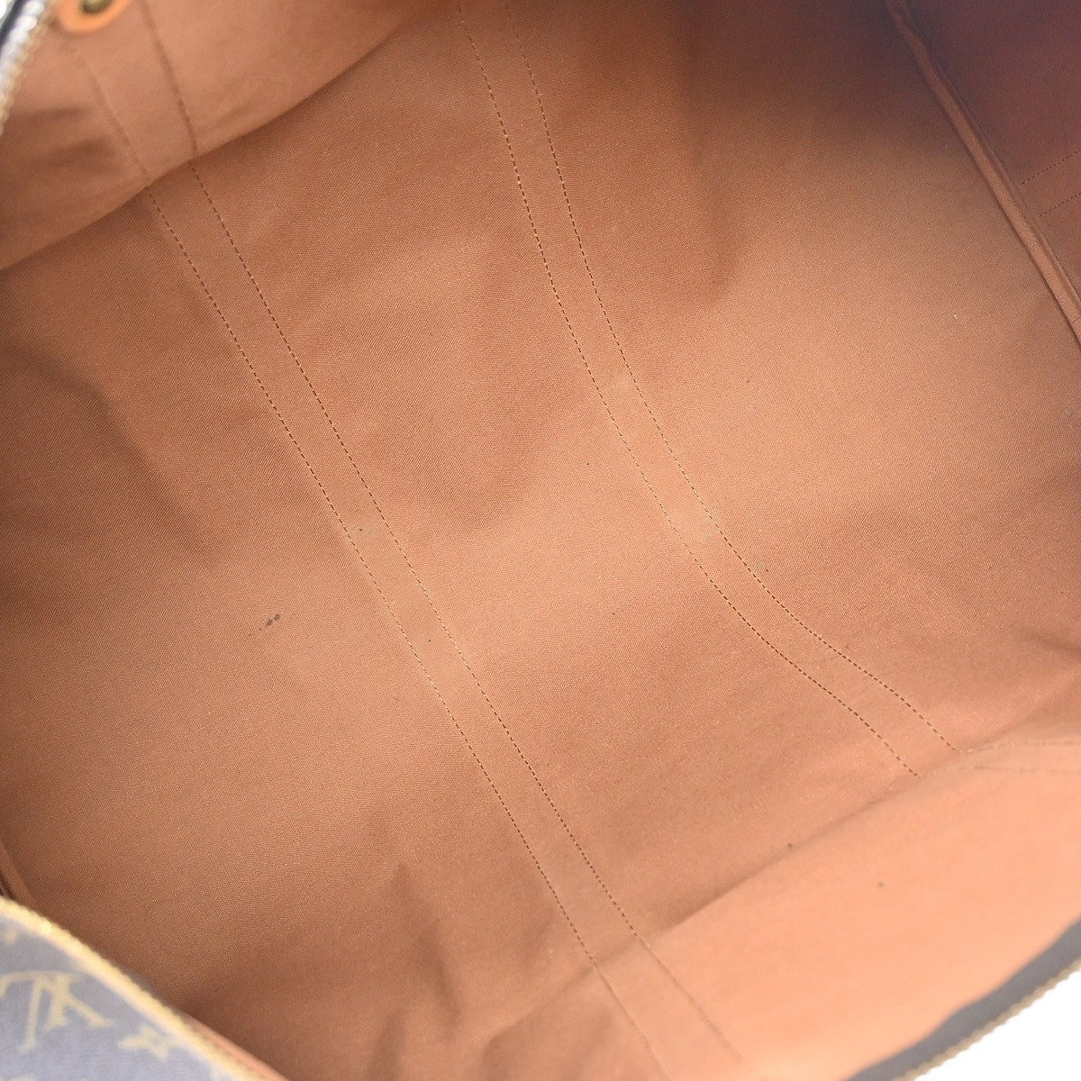 Louis Vuitton Keepall Bandoulière Monogram Brown Canvas Travel Bag Bag (Pre-Owned)