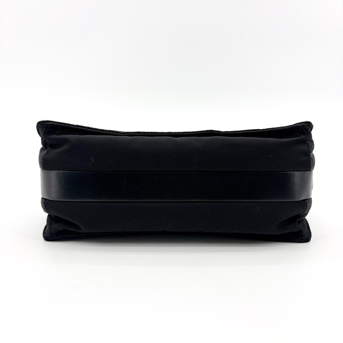 Prada Padded Flap Re-Nylon Black Nylon Shoulder Bag Bag (Pre-Owned)