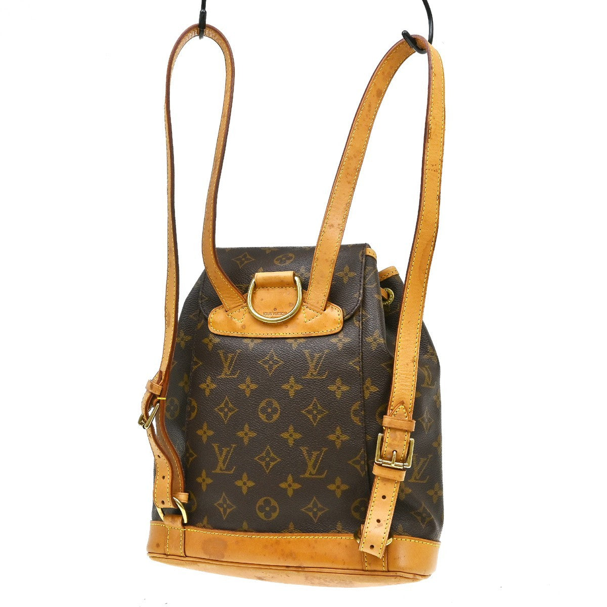Louis Vuitton Vintage Montsouris Monogram Canvas Brown Canvas Backpack Bag (Pre-Owned)