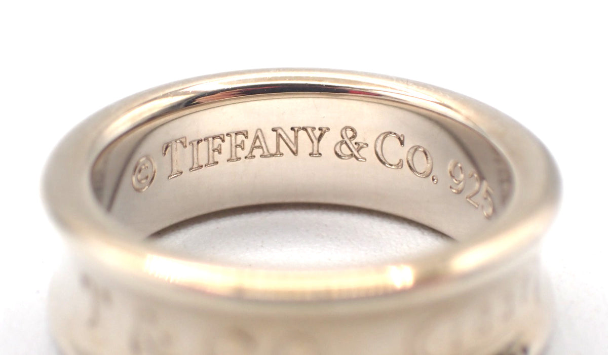 Tiffany & Co. 1837 Band Sterling Silver Silver Silver Ring Jewelry (Pre-Owned)