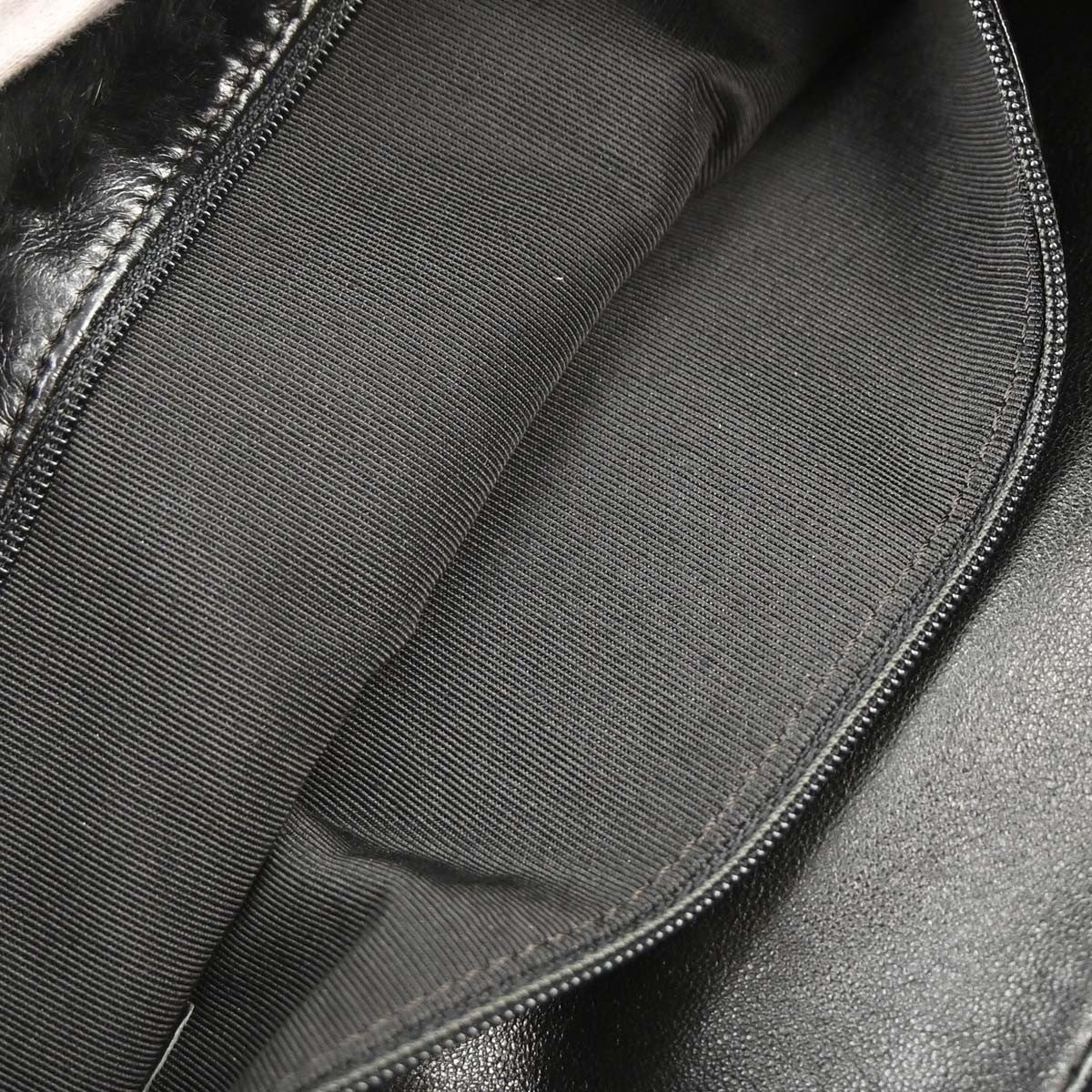 Chanel Chain Lapin Fur Black Rabbit Tote Bag Bag (Pre-Owned)