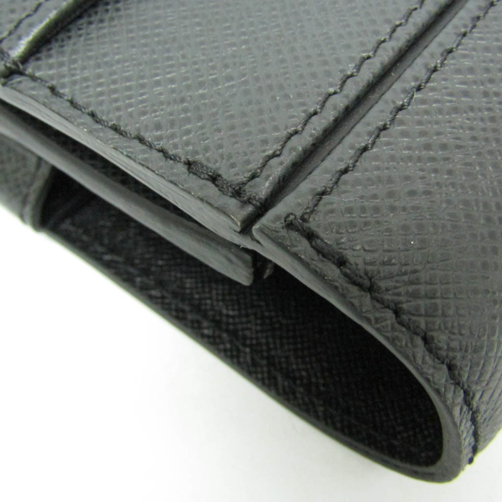 Louis Vuitton Robusto 1 Taiga Leather Black Leather Briefcase Bag (Pre-Owned)