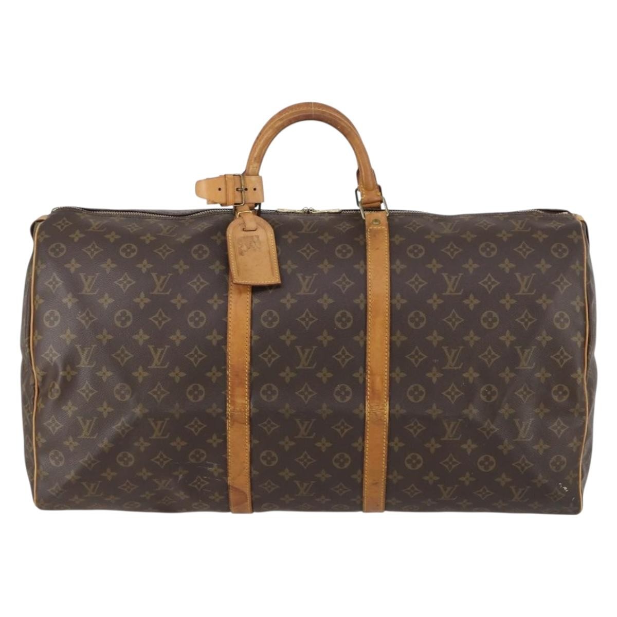 Louis Vuitton Keepall Monogram Canvas Brown Canvas Travel Bag Bag (Pre-Owned)