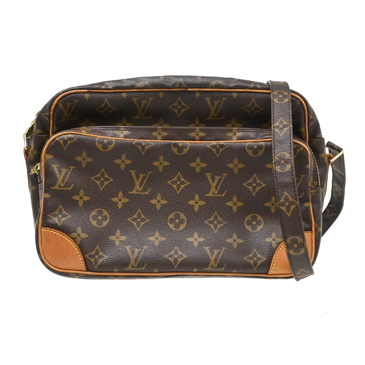 Louis Vuitton Nil Messenger Monogram Canvas Brown Canvas Shoulder Bag Bag (Pre-Owned)