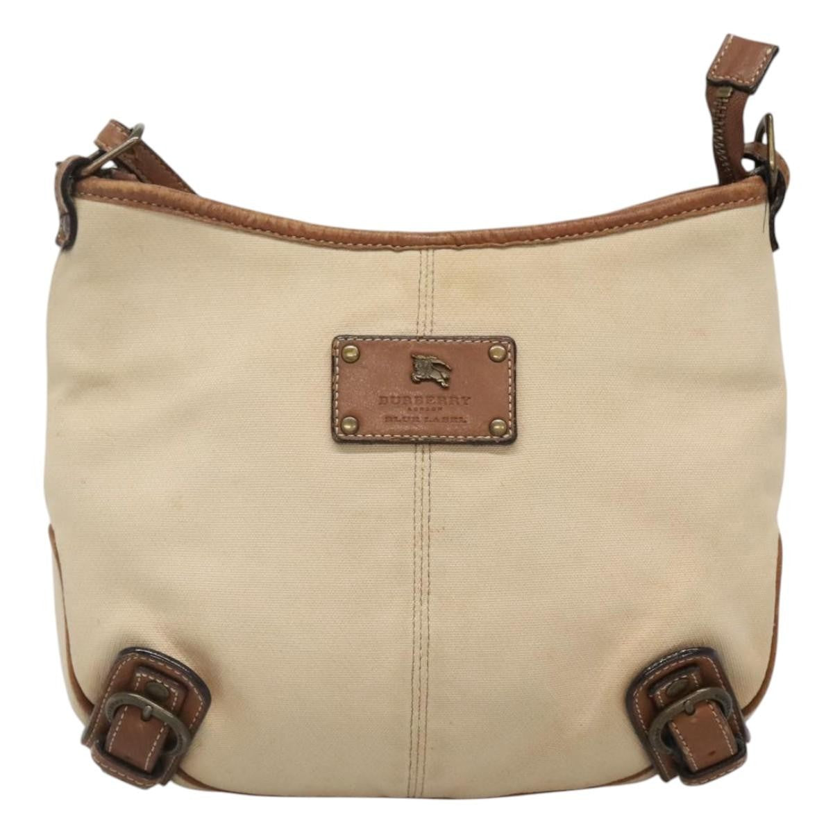 Burberry Blue Label Canvas Beige Canvas Shoulder Bag Bag (Pre-Owned)