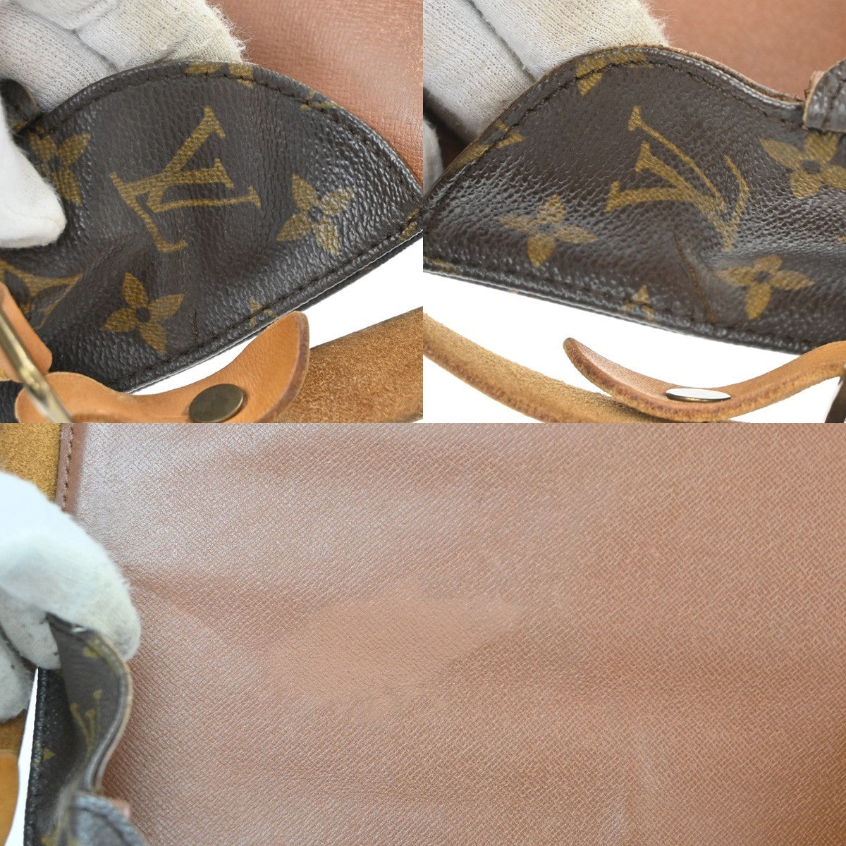 Louis Vuitton Cartouchiere Monogram Canvas Brown Canvas Shoulder Bag Bag (Pre-Owned)
