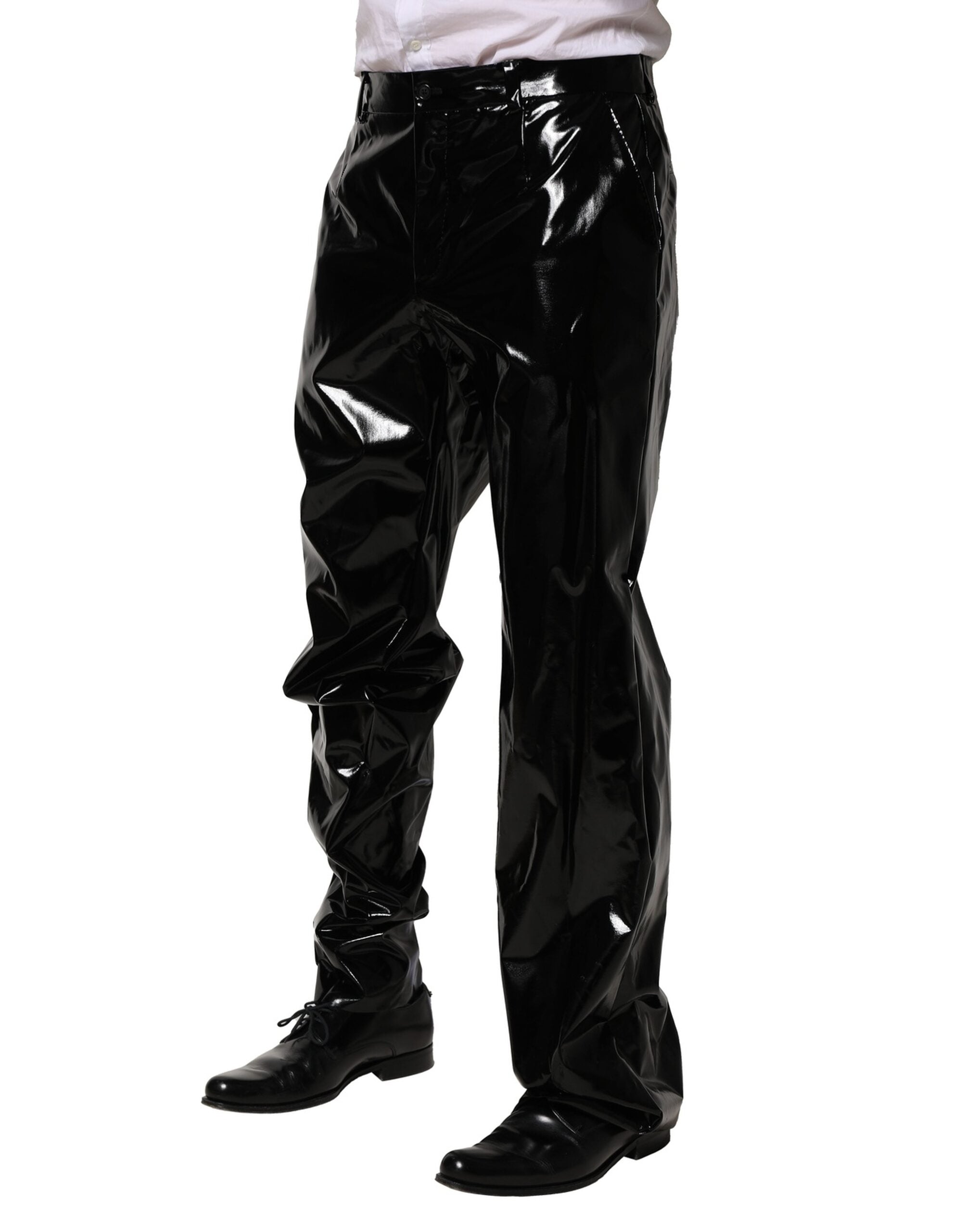 Dolce & Gabbana Black Nylon Straight Men Men's Pants