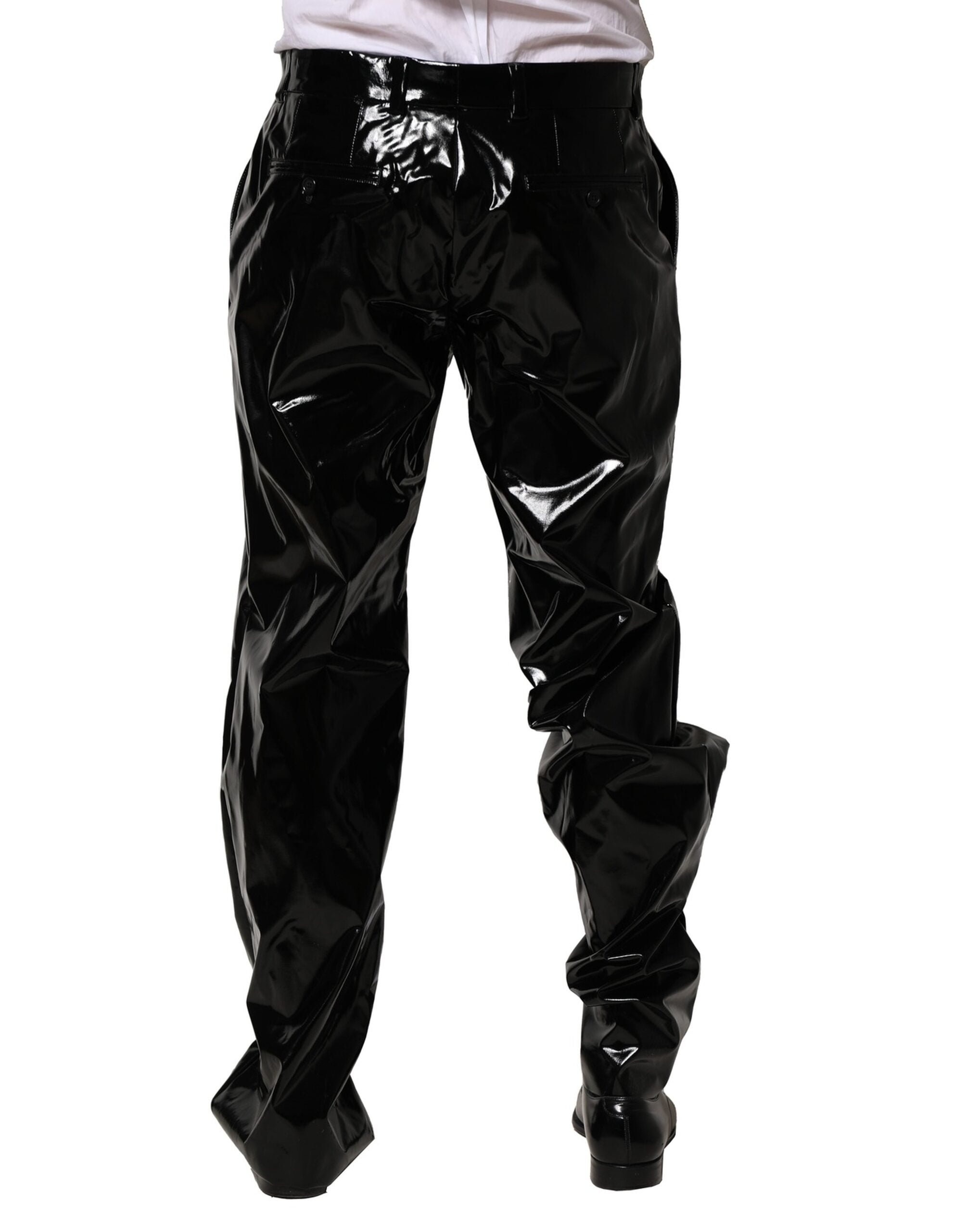 Dolce & Gabbana Black Nylon Straight Men Men's Pants