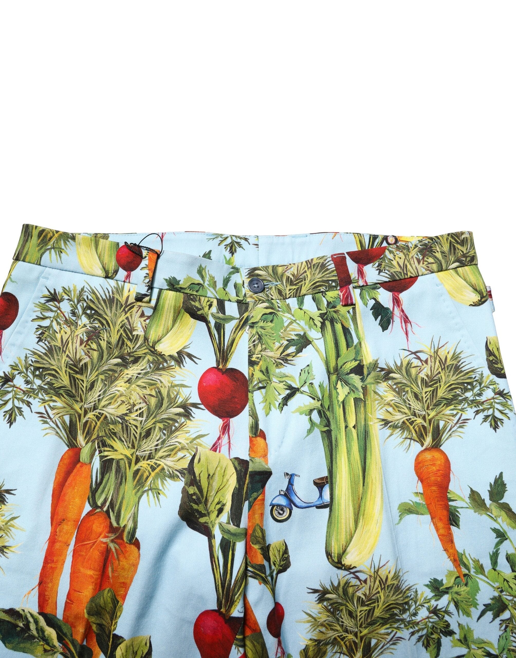 Dolce & Gabbana Multicolor Cotton Tapered Men Men's Pants