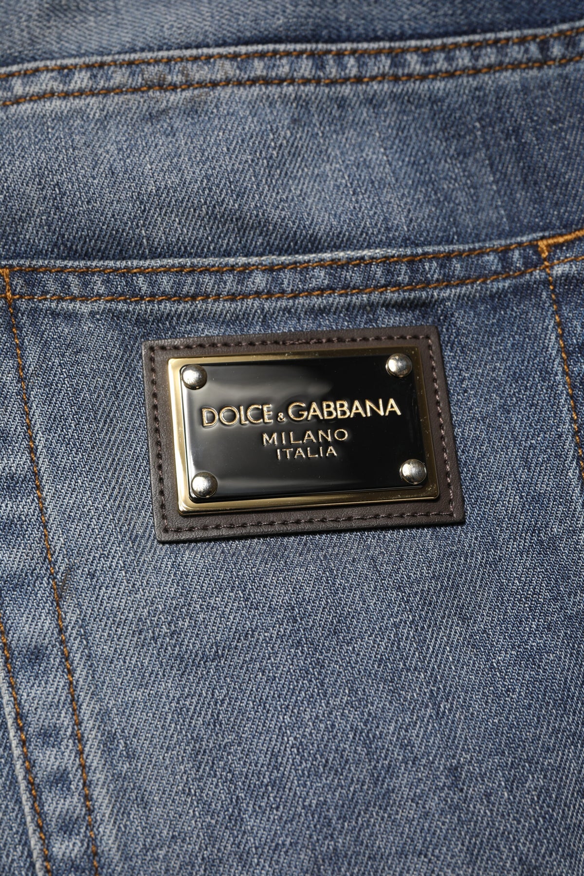 Dolce & Gabbana Blue Washed Tattered Cotton Men Men's Jeans (Pre-Owned)