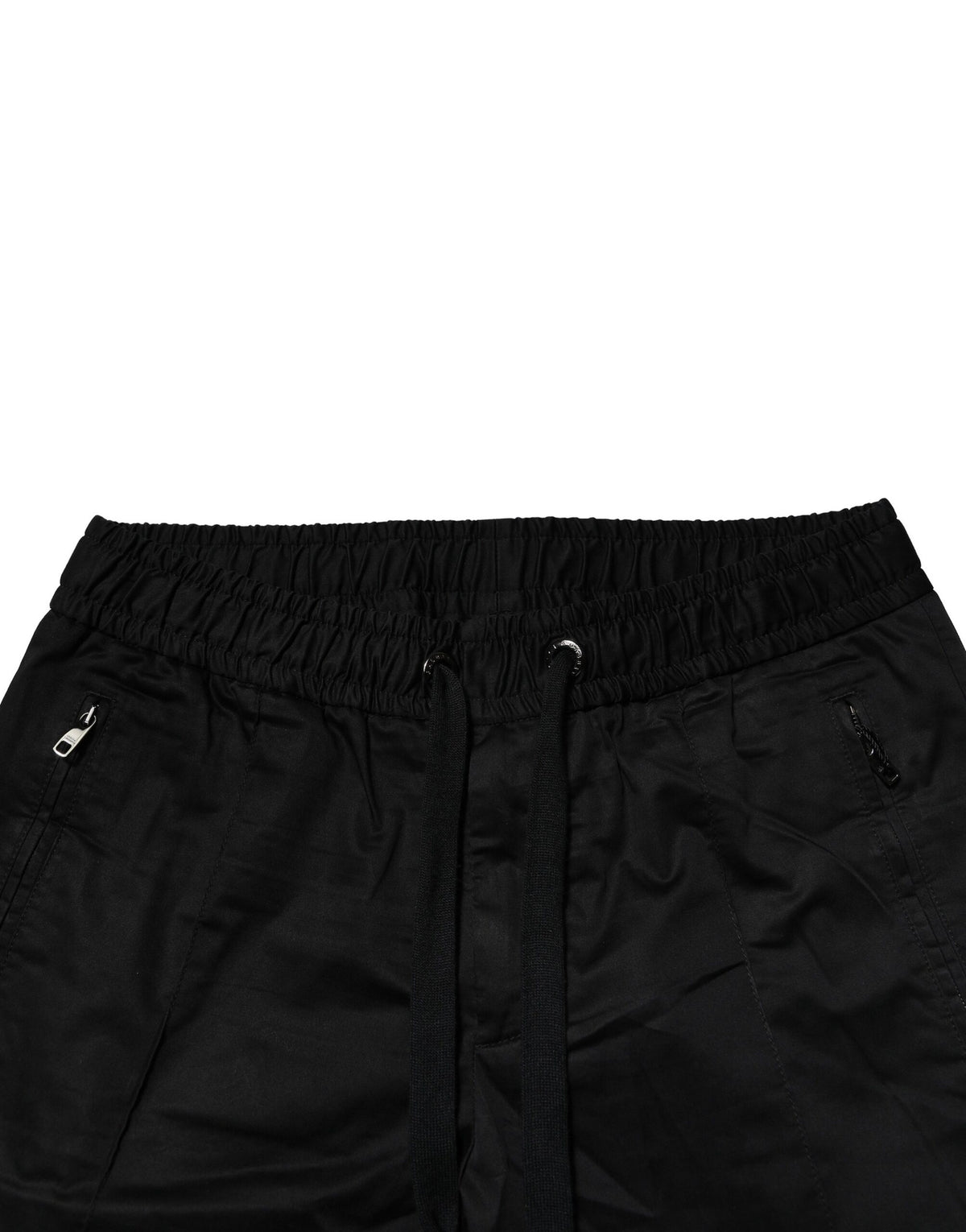 Dolce & Gabbana Black Cotton Mid Waist Jogger Men's Pants (Pre-Owned)