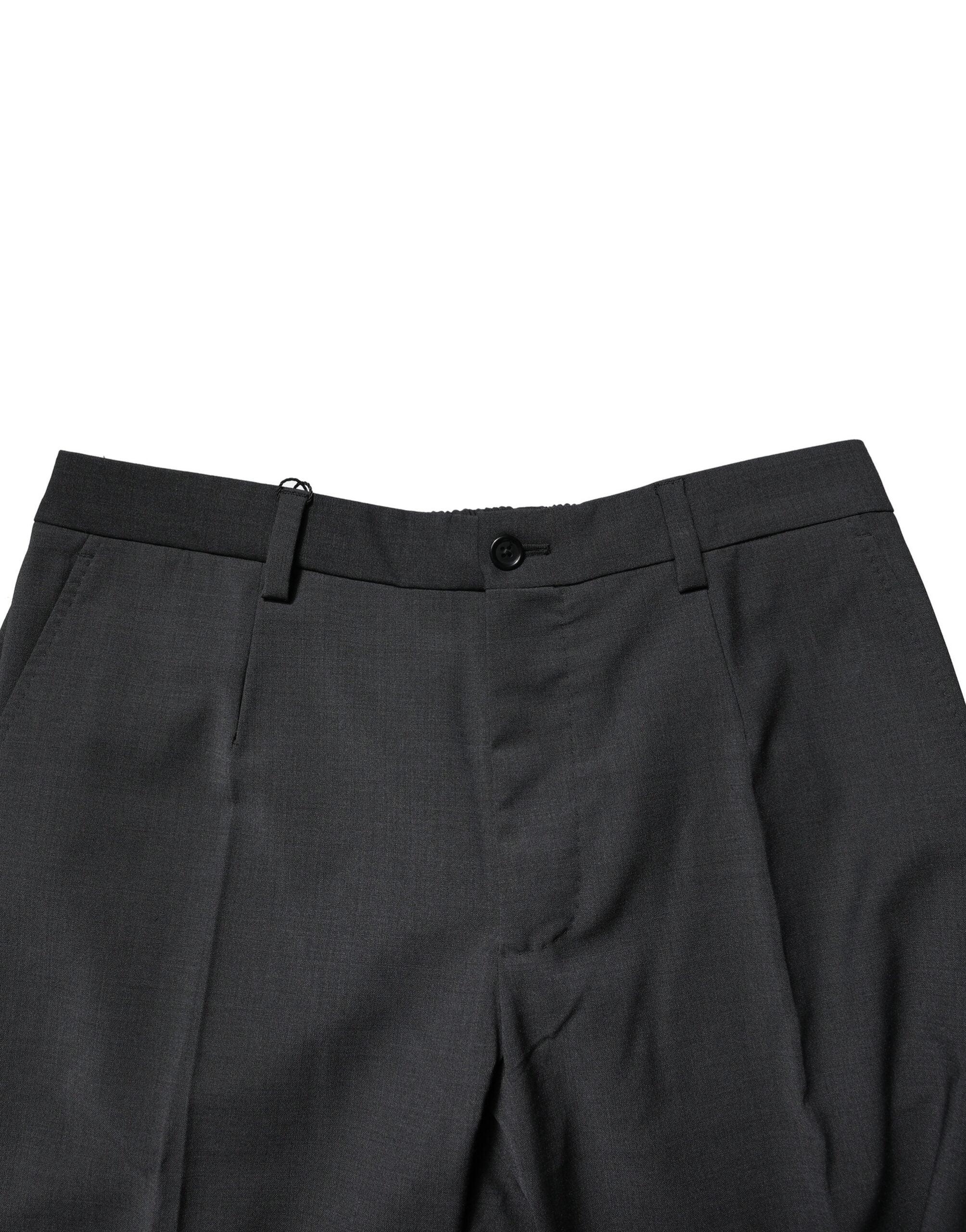 Dolce & Gabbana Black Wool Dress Slim Formal Men's Pants (Pre-Owned)